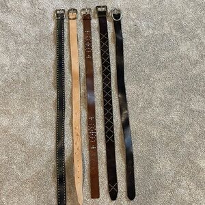 Genuine leather belts all 39 to 40 inch length and 1 3/4 in wide, see ruler pics